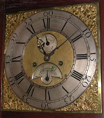 The unsigned twelve-inch dial of Barnard's clock no 248