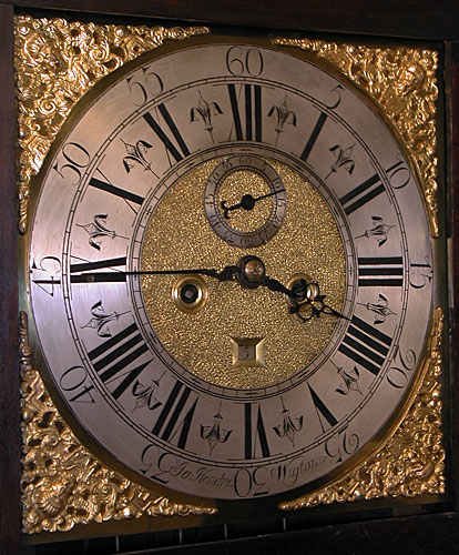 The twelve-inch dial of Hendrie's clock