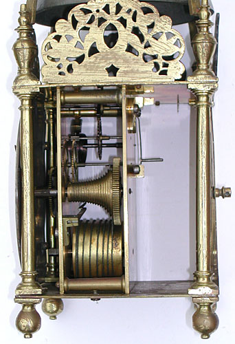 Rare lantern clock dating from about 1630