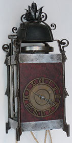 17th century Swedish Gothic iron chamber clock