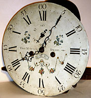 Dial of Mawkes clock
