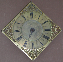 Dial of the verge wall clock by Banister