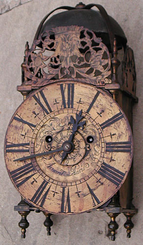 Early eighteenth century lantern clock by Amant of Paris