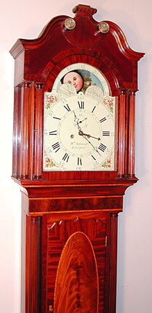 Eight-day clock with centre calendar made by Robert Aspinwall of Liverpool c.1805