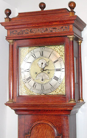 Eight-day clock c.1740 by William Barnard of Newark