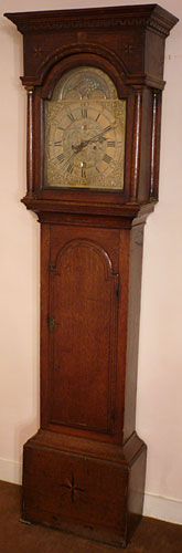 Unique longcase clock made in the 1740s by William Bothamley of Kirton, Lincolnshire
