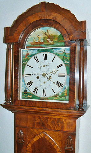 Eight-day clock c.1835 by J. C. Elliott of Blythe