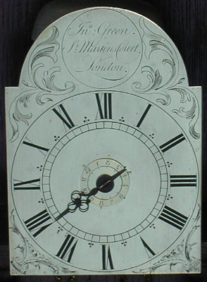 Single-handed miniature wall clock with alarmwork