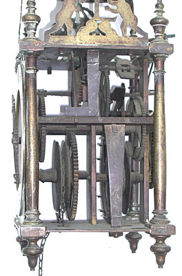 lantern clock, second quarter 17th century, by Jacques Laylett of Paris