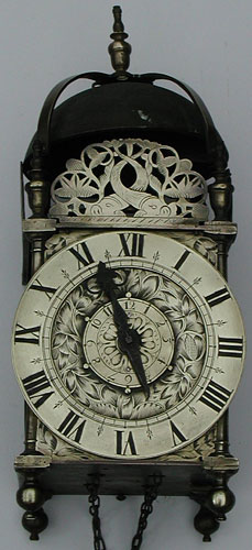 Fine lantern clock, unsigned, but of the London (Lothbury) type, c.1650