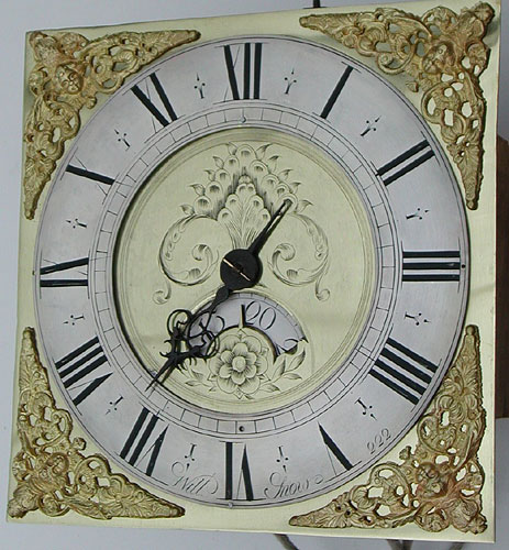 Single-handed thirty-hour longcase clock, 1760s, Will Snow of Padside
