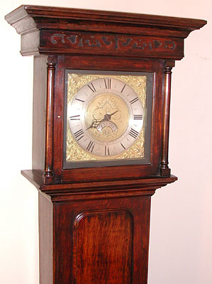 Single-handed thirty-hour longcase clock, 1760s, Will Snow of Padside