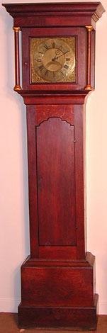 Thirty-hour clock in oak by John Powley of Asby, 1760s