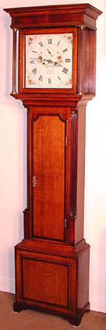 Eight-day white dial longcase clock c.1780 by Jesse Torkington of Newcastle under Lyme