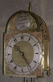 Lantern clock of Turkish Market type made about 1760
